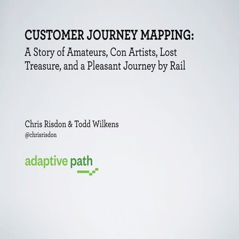 Adaptive Path MX: Managing Experience 2012
