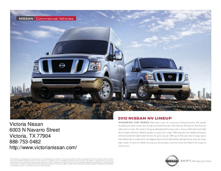 2012 nissan nv for sale