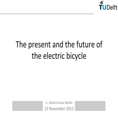 Transport Thursday 15 November 2012 - Electric Bicycle