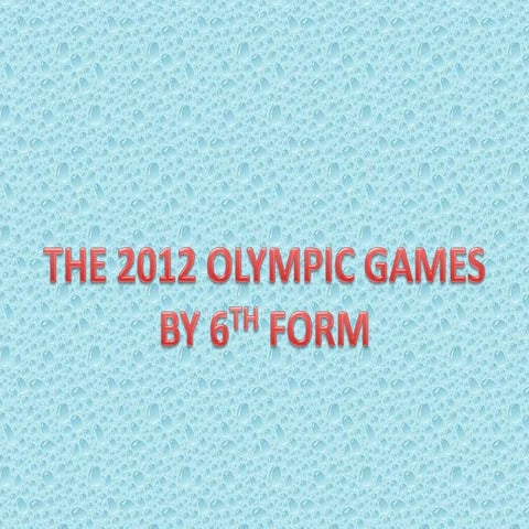 2012 olympic games 