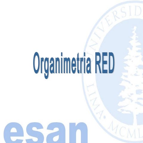 2012 organimetria redes