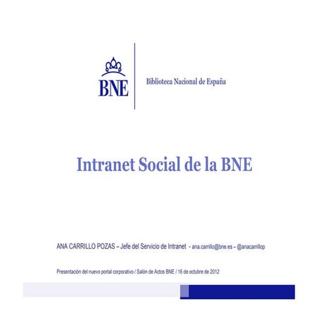 Intranet Social de la BNE