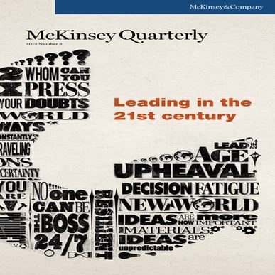 2012 q3 McKinsey quarterly - Leading in the 21 century | PDF