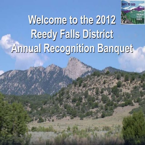 2012 Reedy Falls District Annual Banquet slideshow