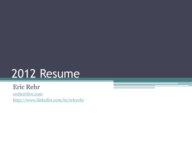 2012 Resume