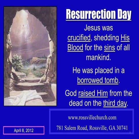 2012 resurrection message luke 24