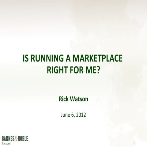 Is Running a Marketplace Right for Me?