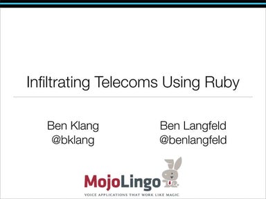 Infiltrating Telecoms Using Ruby