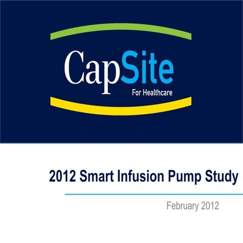 2012 Smart Infusion Pump Study   Toc