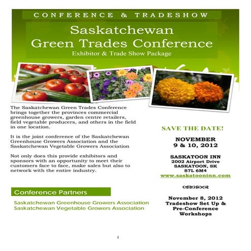 2012 sponsorship & tradeshow package