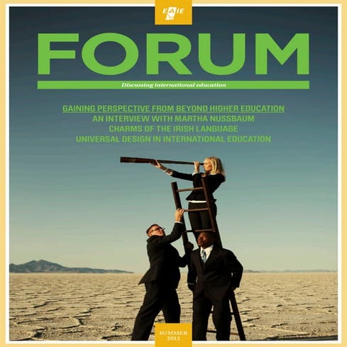A new paradigm for international higher education: universal design | 2012 summer EAIE Forum member magazine