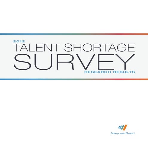2012 Talent Shortage Survey