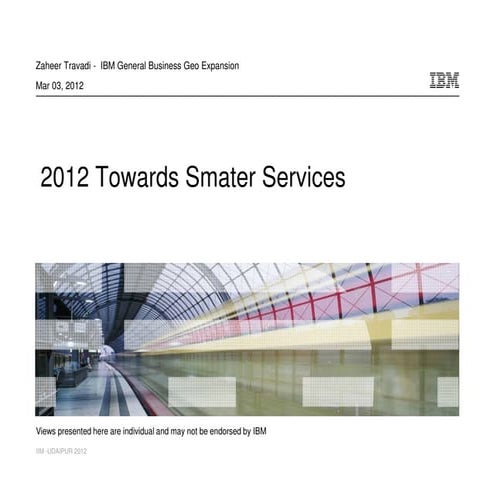 2012 towards smarter services