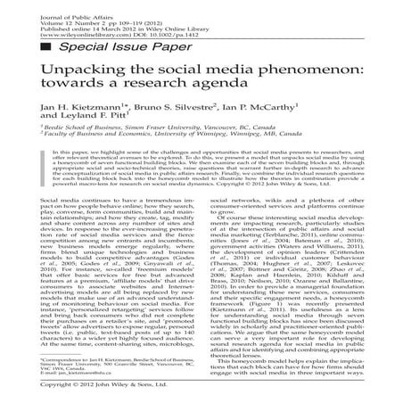 Unpacking the Social Media Phenomenon: Towards a Research Agenda