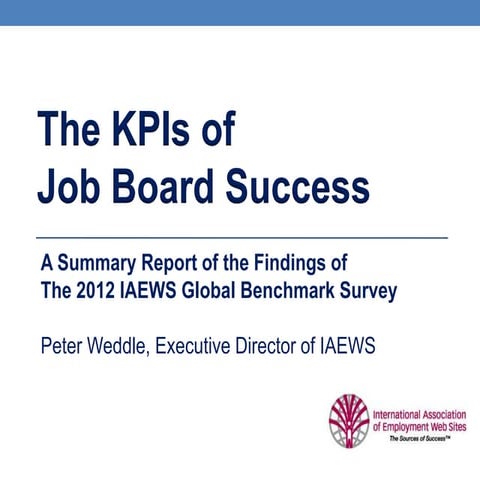 The KPI's of job board Success