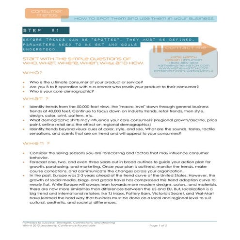 Understanding Consumer Trends