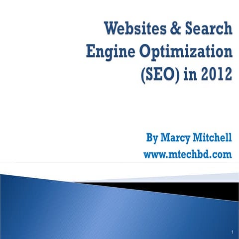 Websites and SEO 2012 for Small Businesses