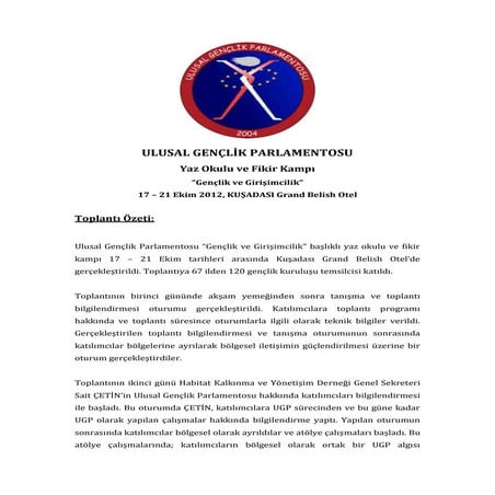 2012 yaz okulu özeti