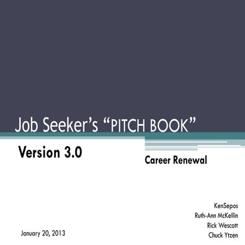 Pitch Book Presentation