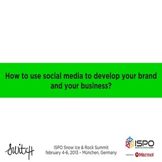 How to use social media to develop ...