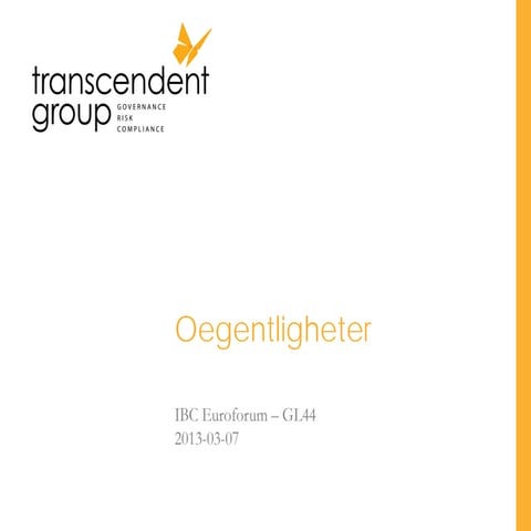 Oegentligheter - GL44 2013-03-07 