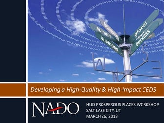 Developing a High-Quality & High-Impact CEDS