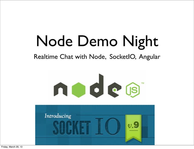 Node and SocketIO