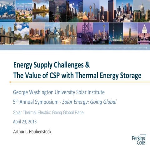 Arthur Haubenstock | GW Solar Symposium 2013