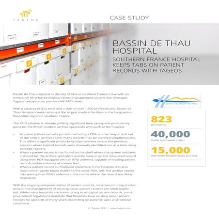 Tageos Case Study Healthcare - Promedon | PDF