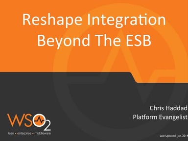 Reshape Integration - Think Beyond the ESB