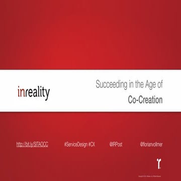 Succeeding in the Age of Co-Creation