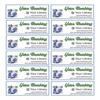 Yarn Bombing @ Your Library labels