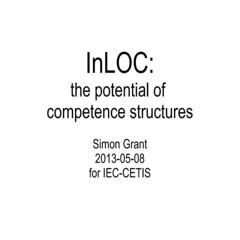 InLOC: the potential of competence structures