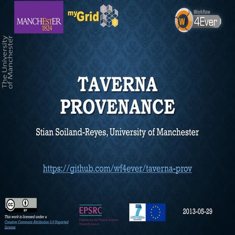 2013-05-29 Taverna Provenance