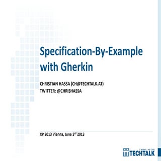 Tutorial: Implementing Specificatio...
