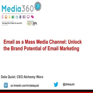 Email as a Mass Media Channel