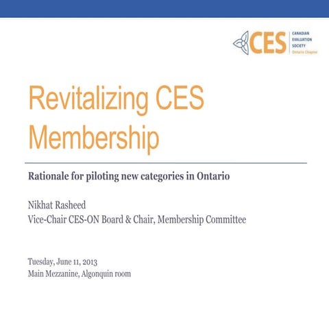 Revitalizing CES Membership 