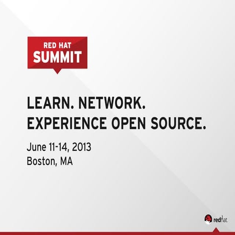 2013-06-12 Compliance Made Easy, Red Hat Summit 2013