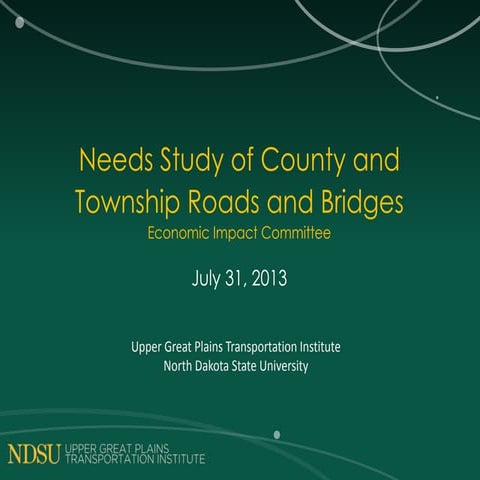 Needs Study of County and Township Roads and Bridges