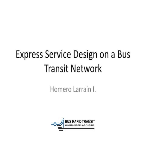 Webinar: How to design express services on a bus transit network