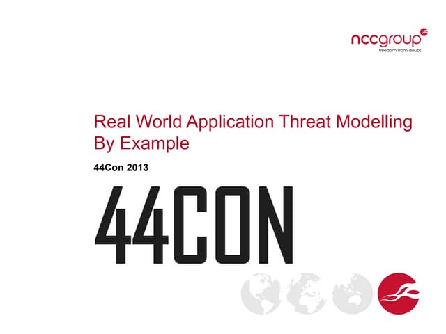 Real World Application Threat Modelling By Example