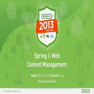 Spring and Web Content Management