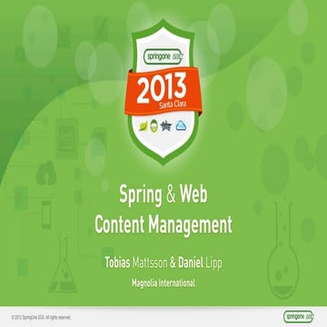 Spring and Web Content Management