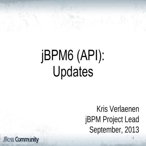 jBPM6 Updates