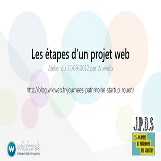 Les étapes d'un projet web - JPDS 2...