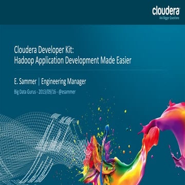 Cloudera Developer Kit (CDK)