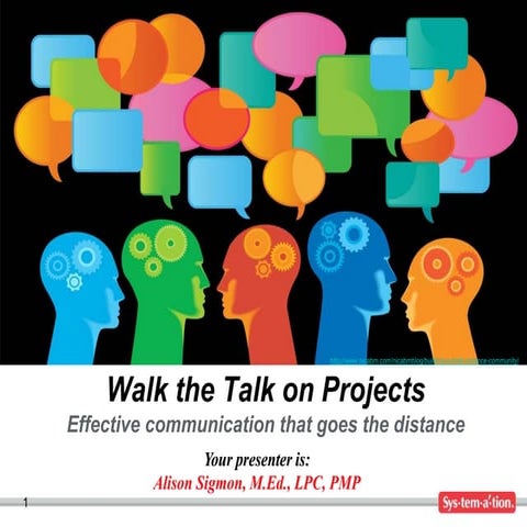 Project Communication: Walk the Talk