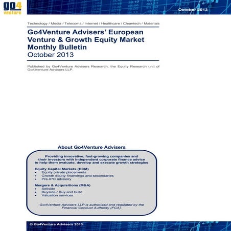 The Go4Venture Advisers’ European Venture & Growth Equity Market Monthly Bull...