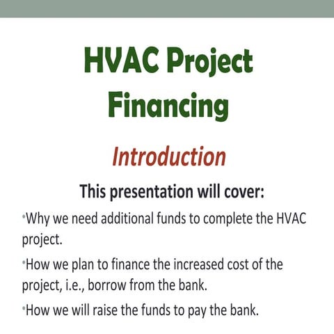 HVAC Financing at Penn South - 2013 Presentation