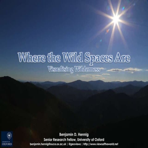 Where the wild spaces are: Visualising wilderness